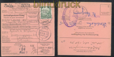 Bund Mi #  193 EF Auslandspostanweisung Kiel 1955 (47718)