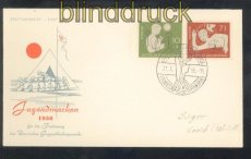 Bund Mi #  232/33 Ersttagsbrief FDC Jugendmarken 1956 (47729)