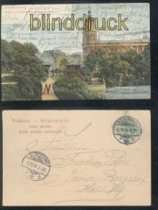 Hamburg farb-AK Eingang zum Botanischen Garten mit Post 1904 (d7864)