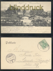 Leipzig sw-AK Palmengarten Bahnpost 1904  (d7901)