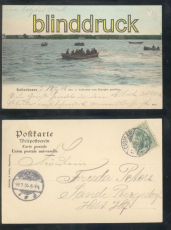 Kellenhusen farb-AK Aus- und Anbooten vom Dampfer gesehen 1904 (d7918)
