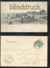Kellenhusen sw-AK Gruss aus ... Strandpartie 1904 (d7919)