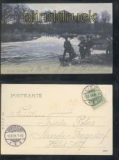Kiel sw-AK Angler an der Schwentine 1904 (d7922)