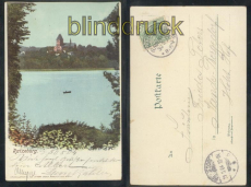 Ratzeburg farb-AK Kirche mit See 1904 (d7931)