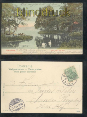 Ratzeburg farb-AK Blick auf den See 1904 (d7932)