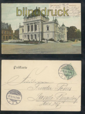 Rendsburg farb-AK Stadthalle 1904 (d7936)