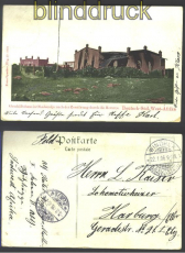 DWSA sw-AK Geschftshaus nach Zerstrung Feldpost 1906 (17462)