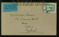 Sdafrika Mi # 43 EF Auslands-Luftpost-Brief Johannesburg 1932 (48156)