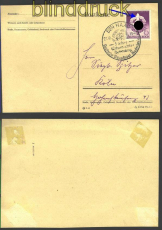 dt. Reich Mi # 818 I Postkarte geprft (14357)