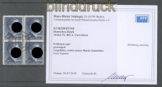dt. Reich Mi # 802 A gestempelter 4er-Block Kurzbefund Schlegel BPP (46252)