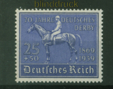 dt. Reich Mi # 698 postfrisch Deutsches Derby 1939 (48244)