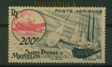 St. Pierre und Miquelon Mi # 370 postfrisch Flugpostmarke  (48257)