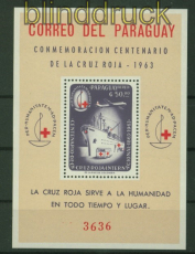 Paraguay Mi # Block 52 postfrisch 100 Jahre Rotes Kreuz (48262)