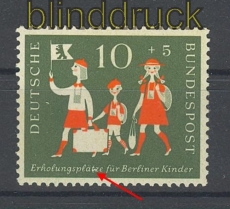 Bund Mi #  250 I postfrisch Plattenfehler tz verbunden (21201)