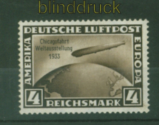 dt. Reich Mi # 498 postfrisch 4 RM Chicagofahrt (48395)