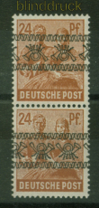 Bi-Zone Mi #  44 I NK b postfrisch kopfstehender Aufdruck im Kehrdruck (48419)
