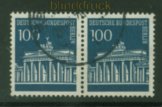 Berlin Mi # 290 gestempelt waagerechtes Paar Brandenburger Tor (48432)