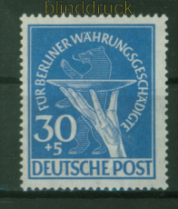Berlin Mi #  70 postfrisch Whrungsgeschdigte 30 + 5 Pfg. (48449)