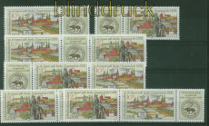 DDR Zusammendrucke Mi # 3028/31 postfrisch WZd 682/87 Briefmarkenausstell(48471)