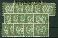 Bund Mi #  221 (15) postfrisch Tag der UNO (48620)
