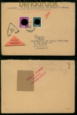 dt. Reich Mi # 783 + 795 auf Nachnahmebrief Gppingen Zweigpoststelle 1941(48483
