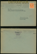 Bi-Zone AM-Post Mi # 21 EF Ortsbrief Hamburg 02.11.1945 (48506)