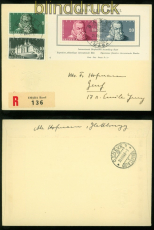 Schweiz Mi # Block 13 MiF IMABA-Ausstellungs-R-Brief 25.8.1948 (48571)