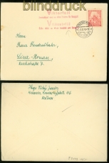 B & M  Fernbrief Kremsier 9.9.1941 Viktoria!! (15803)