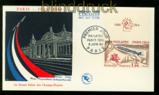 Frankreich Mi # 1480 Philatelic 1964 auf Ersttagsbrief FDC (48672)