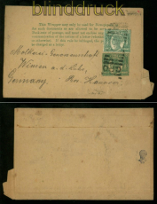 Queensland Streifband mit Zusatzfrankatur nach Winsen a. d. Luhe (48700)