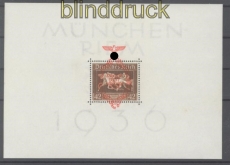 dt. Reich Mi # Block 10 Braune Band postfrisch (45648)