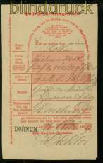 dt. Reich Dornum Post-Einlieferungsschein 1869 (48753)