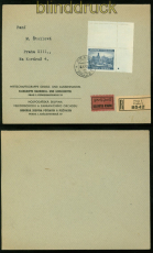 Bhmen und Mhren Mi # 36 LS Pl.-Stern EF Orts-Eil-R-Brief Prag 1942 (48738)