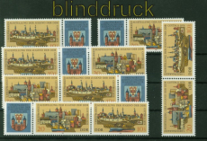 DDR Zusammendrucke Mi # 2343/44 WZd 370/75 postfrisch Jubria Cottbus (48779)