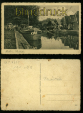 Nordhorn sw-AK Stadthafen ca. 1930 nicht gelaufen (d7978)