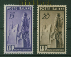 Italien Mi #  775/76 ungebraucht mit Falz Marshallplan ERP 1949 (48826)