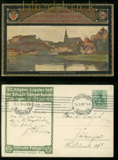 dt. Reich Privat-GSK PP 27 C 186 / 01 Stuttgart Liederfest Sngerbund 1913(48962