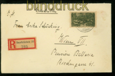Saargebiet Mi # 192 Saarabstimmg EF auf Einschreiben Saarbr�cken nach Wien(48976