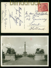 Berlin Mi #  71 EF auf Auslands-AK SSt. 9.10.1950 nach Soest in Holland (49006)