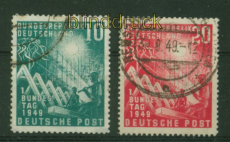Bund Mi #  111/12 Erffnung des Bundestags gestempelt (49117)