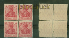 dt. Reich Mi #  86 I a postfrischer 4er-Block geprft Jschke-L. BPP (49137)