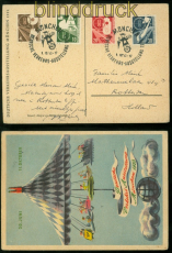 Bund Mi #  167/70 SSt. offizielle Ausstellungskarte DVA Mnchen (49029)