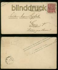 NDP Ganzsachenumschlag GSU 55 gestempelt Aufbrauch Stollberg 1869 (49142)