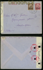 Elsass Mi # 6 und 8 auf Auslandsbrief Kappoltsweiler nach Amsterdam (43040)