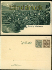 Backnang Monschein-AK Gruss aus .... Totalansicht ca. 1895 (d8002)