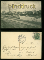 Herne sw-AK Gewerkschaft der Zeche Friedrich der Grosse, Hafen 1913 (d8019)
