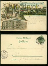 Neurode farb-Litho-AK Gruss aus dem Kaiserhof 1898 drei Ansichten (d8034)