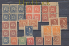 Georgien kleines Lot */**/gest. auf vier Steckkarten  (49246)