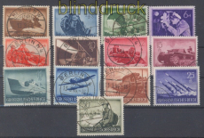 dt. Reich Mi # 873/85 gestempelt Heldengedenktag (II) (49321)