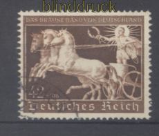 dt. Reich Mi # 747 gestempelt Braune Band 1940 (49318)